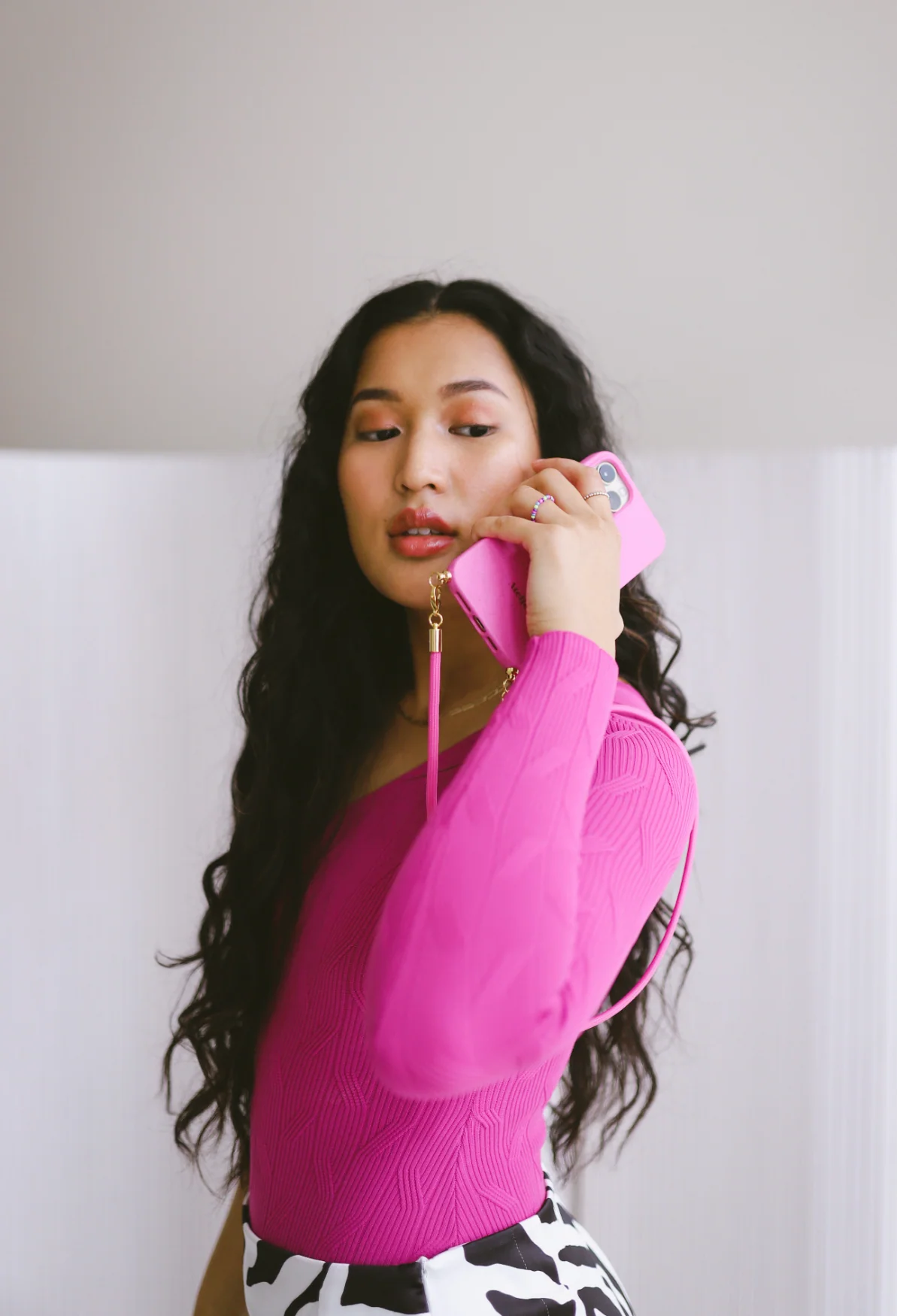 Biodegradable iPhone case - no cord | Pink bio - Image 4