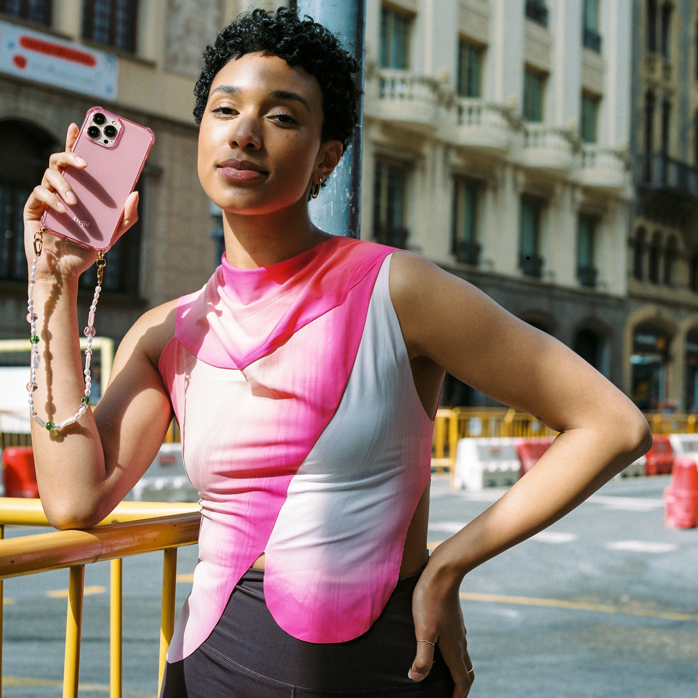 Recycled iPhone case - no cord | Bubblegum - Image 4