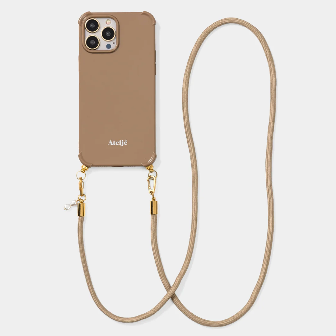 Recycled iPhone case - no cord | Caramel - Image 5