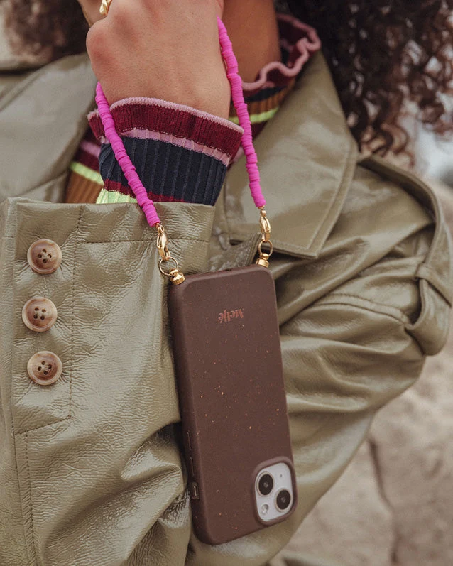 Biodegradable iPhone case - no cord | Brown bio - Image 3