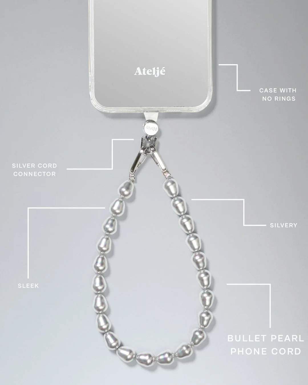 Mirror case no rings with Bullet cord - Image 2