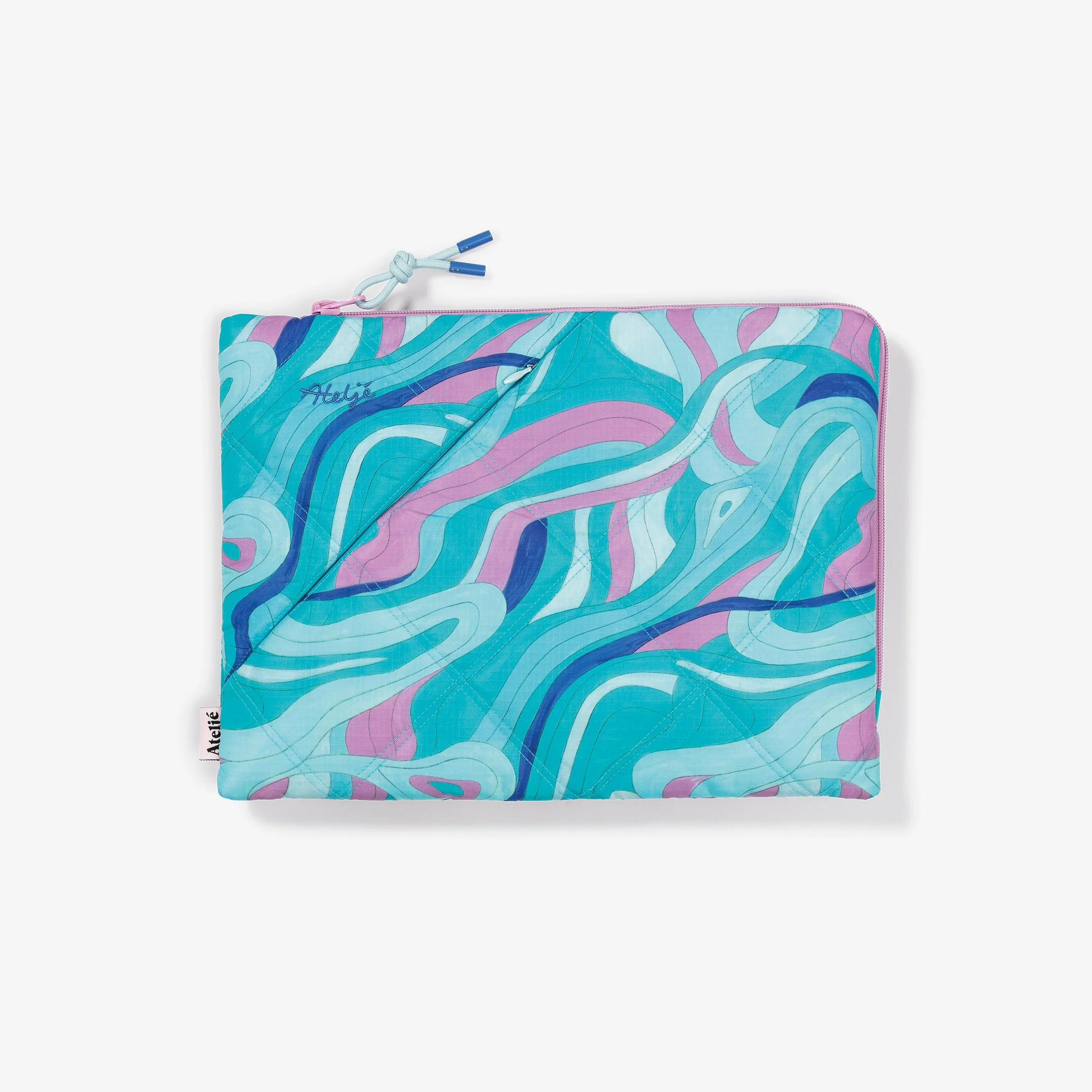 Puffy recycled laptop sleeve | Ride the wave - Image 4