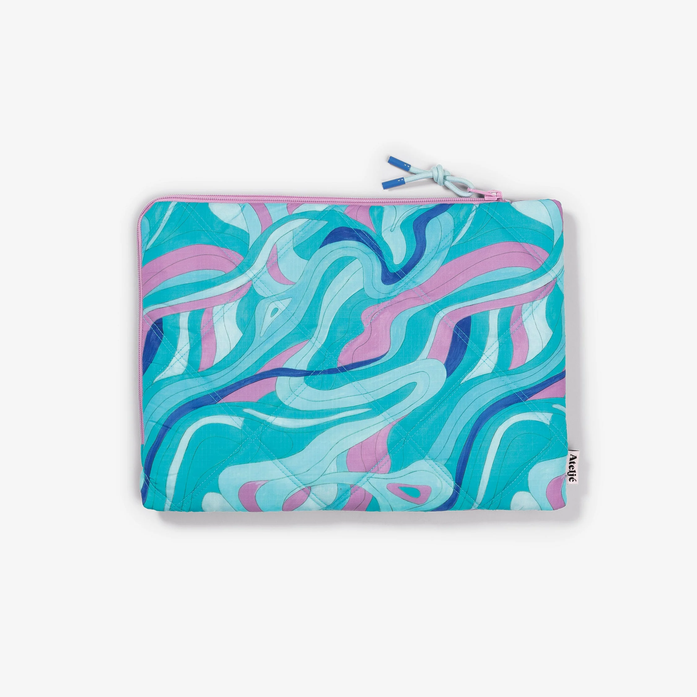 Puffy recycled laptop sleeve | Ride the wave - Image 6