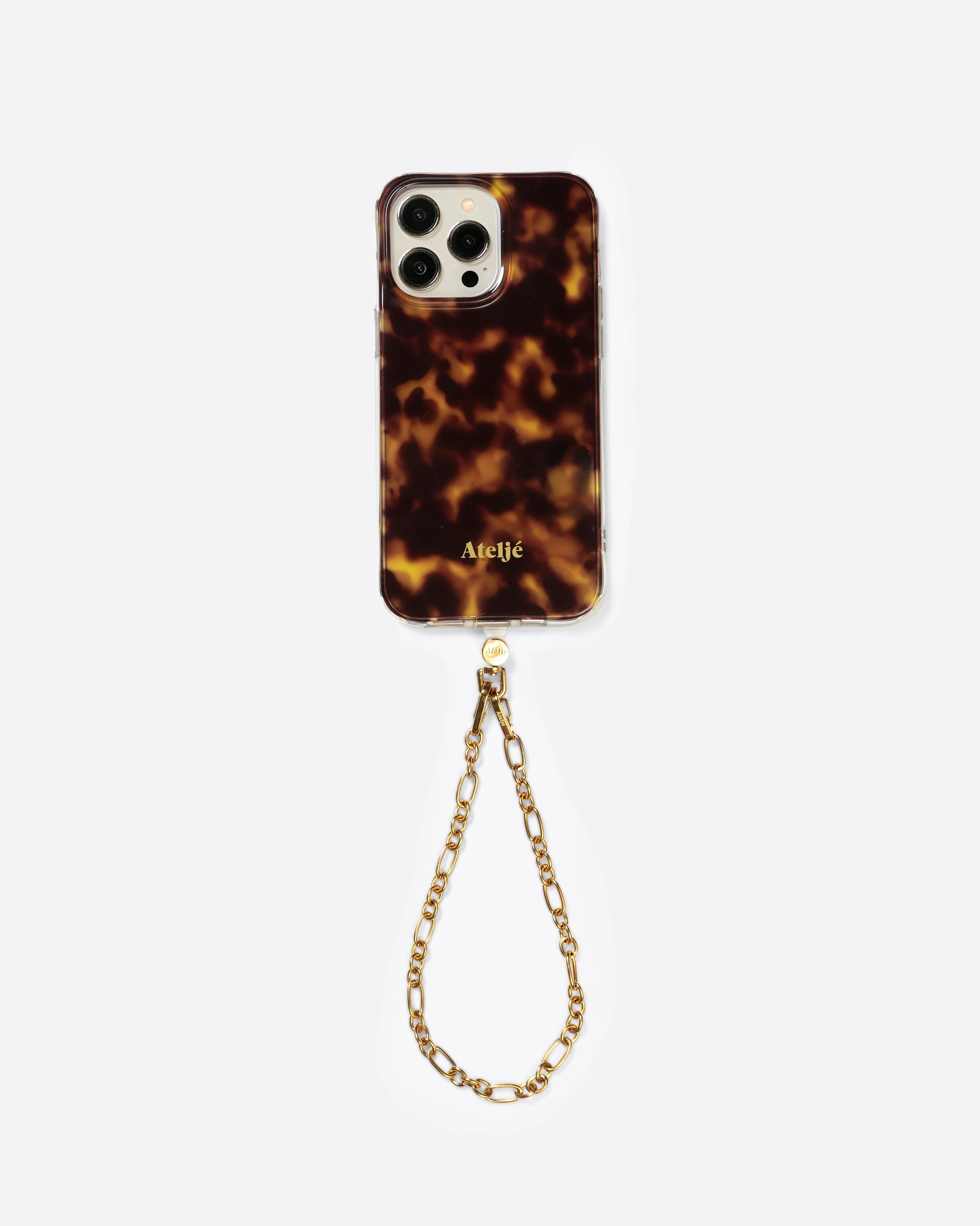 Tortoise case with Cosmic gold cord