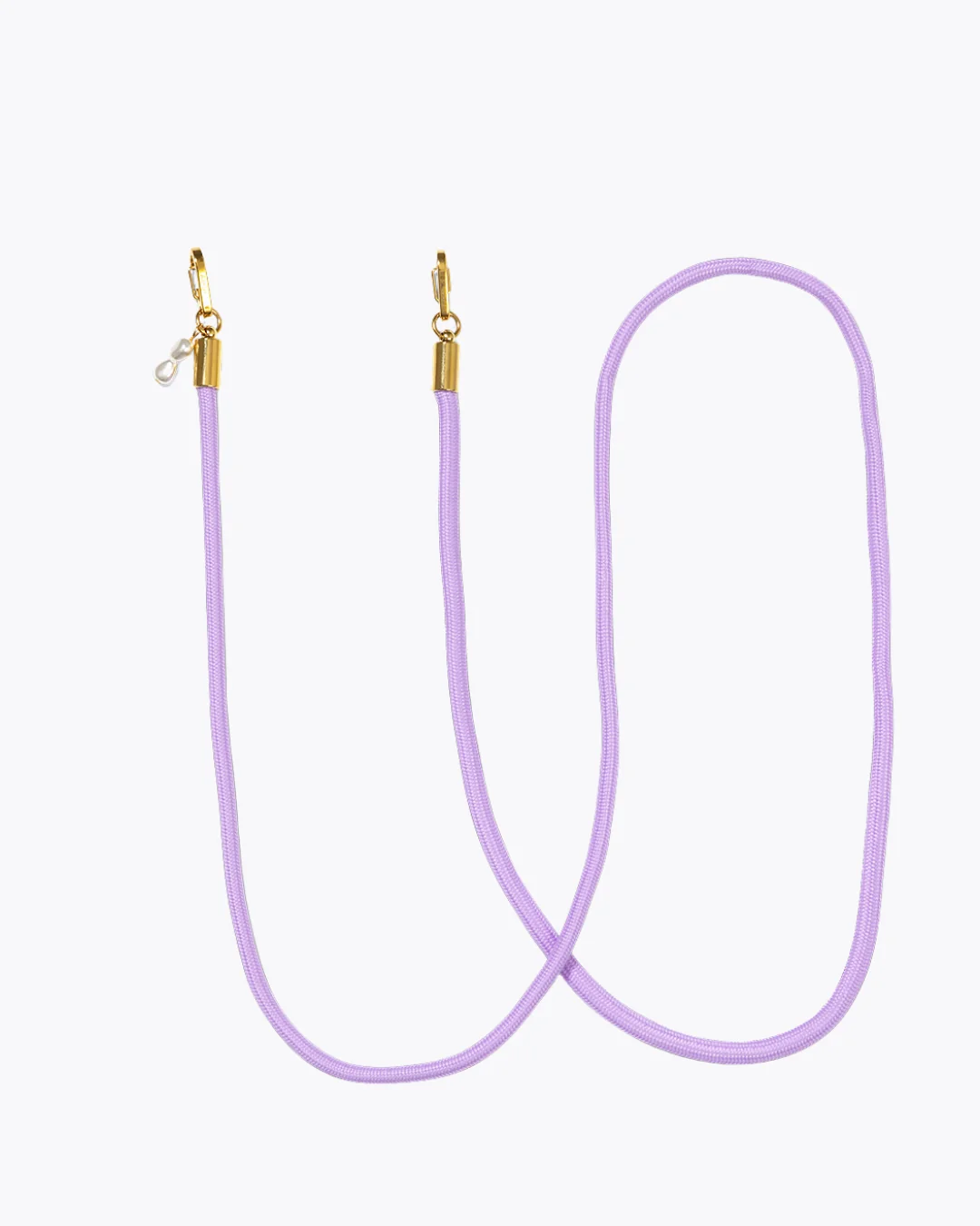 Transparent recycled iPhone case with Lavender cord - Image 3