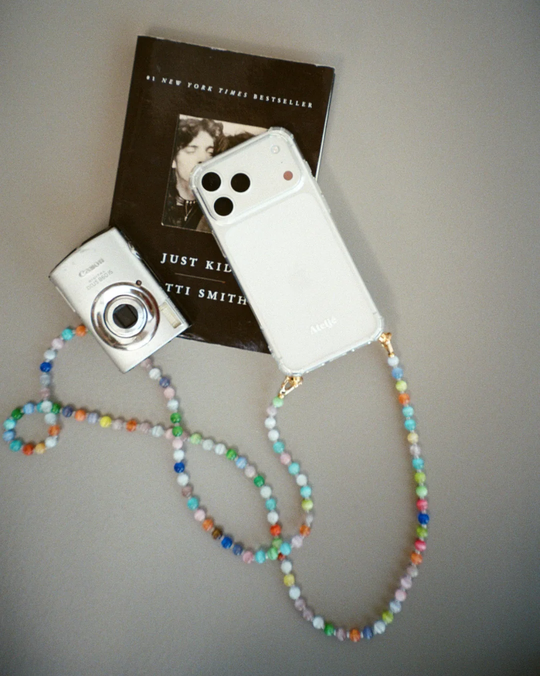 Transparent recycled iPhone case with The long way home cord - Image 2